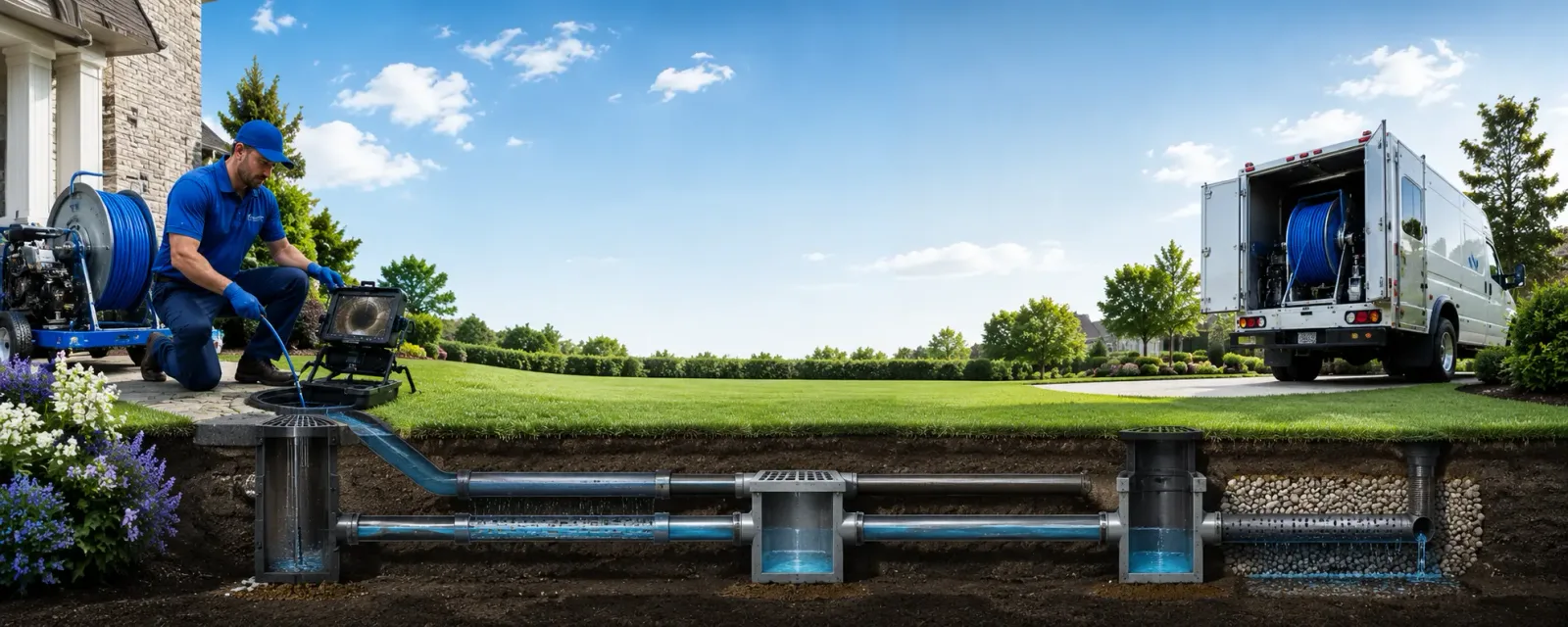 Outdoor drain cleaning information for Piper City, IL